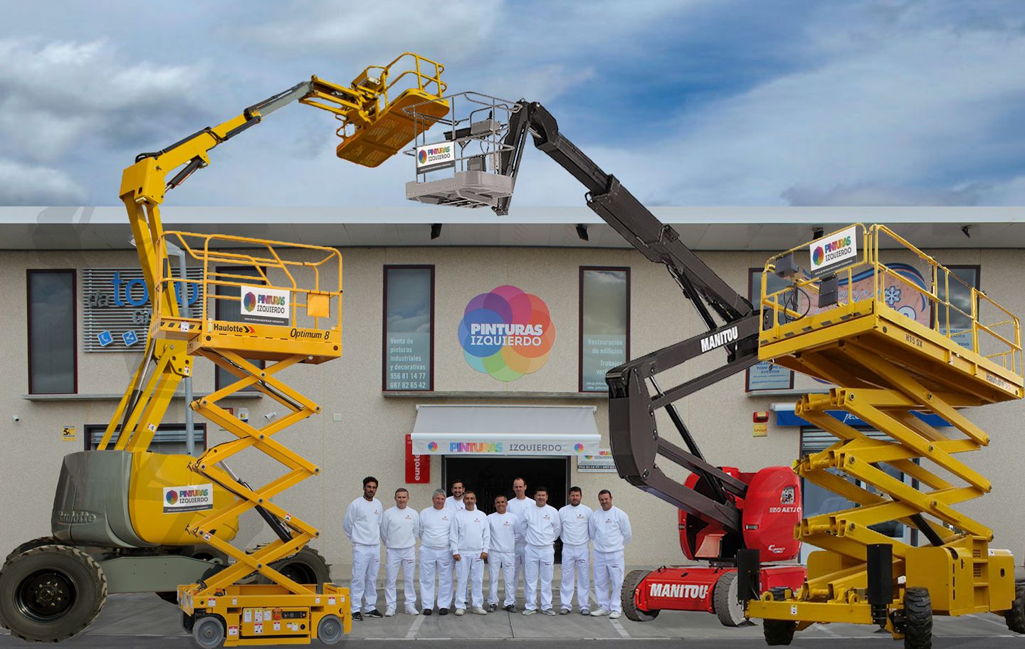 Pinturas Izquierdo, vendemos color, un gran equipo dedicado a la aplicación y venta de pintura